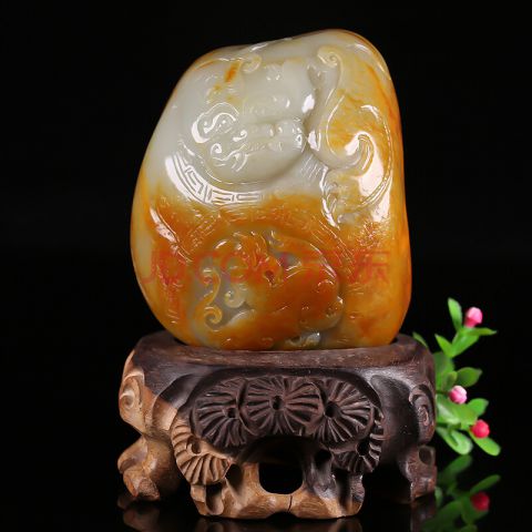 和田玉貔貅摆件640.71克